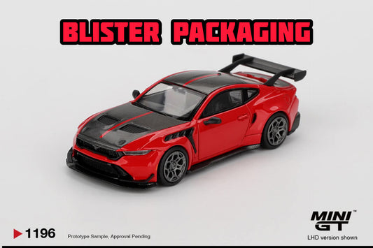 [Pre-Order] Mini GT Ford Mustang GTD Race Red Blister Packaging MGT01196BL 1/64 Diecast