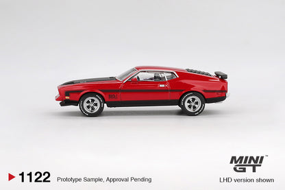 *Pre-Order* Mini GT Ford Mustang Mach1 1971 Race Red MGT01122 1/64 Die Cast