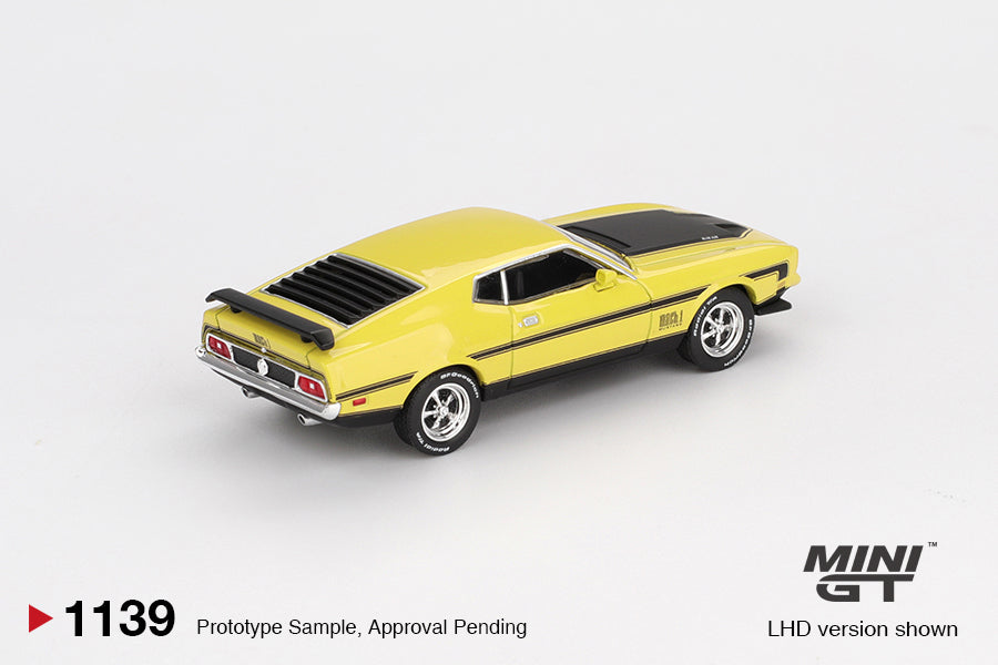 *Pre-Order* Mini GT Ford Mustang Mach1 Grabber Yellow MGT01139 1/64 Diecast