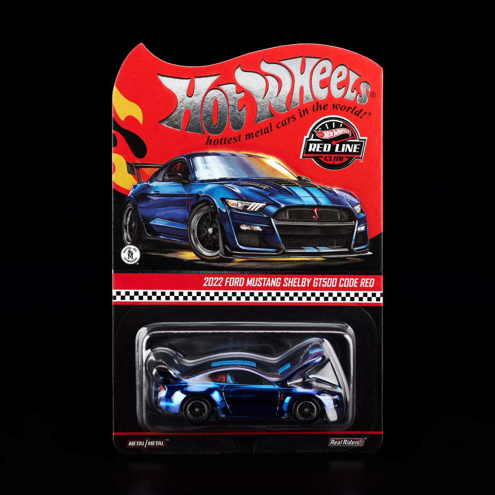HOT WHEELS Ford Mustang Shelby GT500 Code Red 2022 Spectraflame Indigo Blue RLC 1/64 Diecast