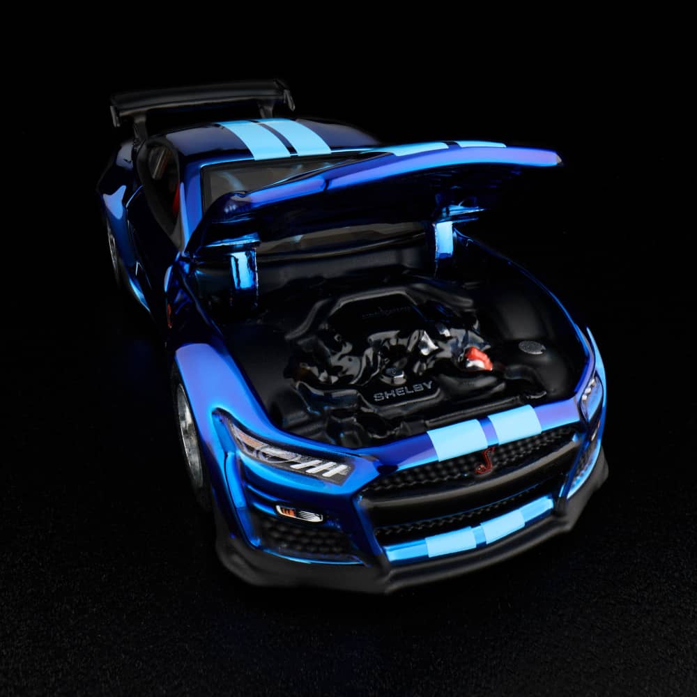 HOT WHEELS Ford Mustang Shelby GT500 Code Red 2022 Spectraflame Indigo Blue RLC 1/64 Diecast