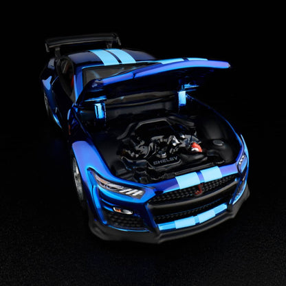 HOT WHEELS Ford Mustang Shelby GT500 Code Red 2022 Spectraflame Indigo Blue RLC 1/64 Diecast