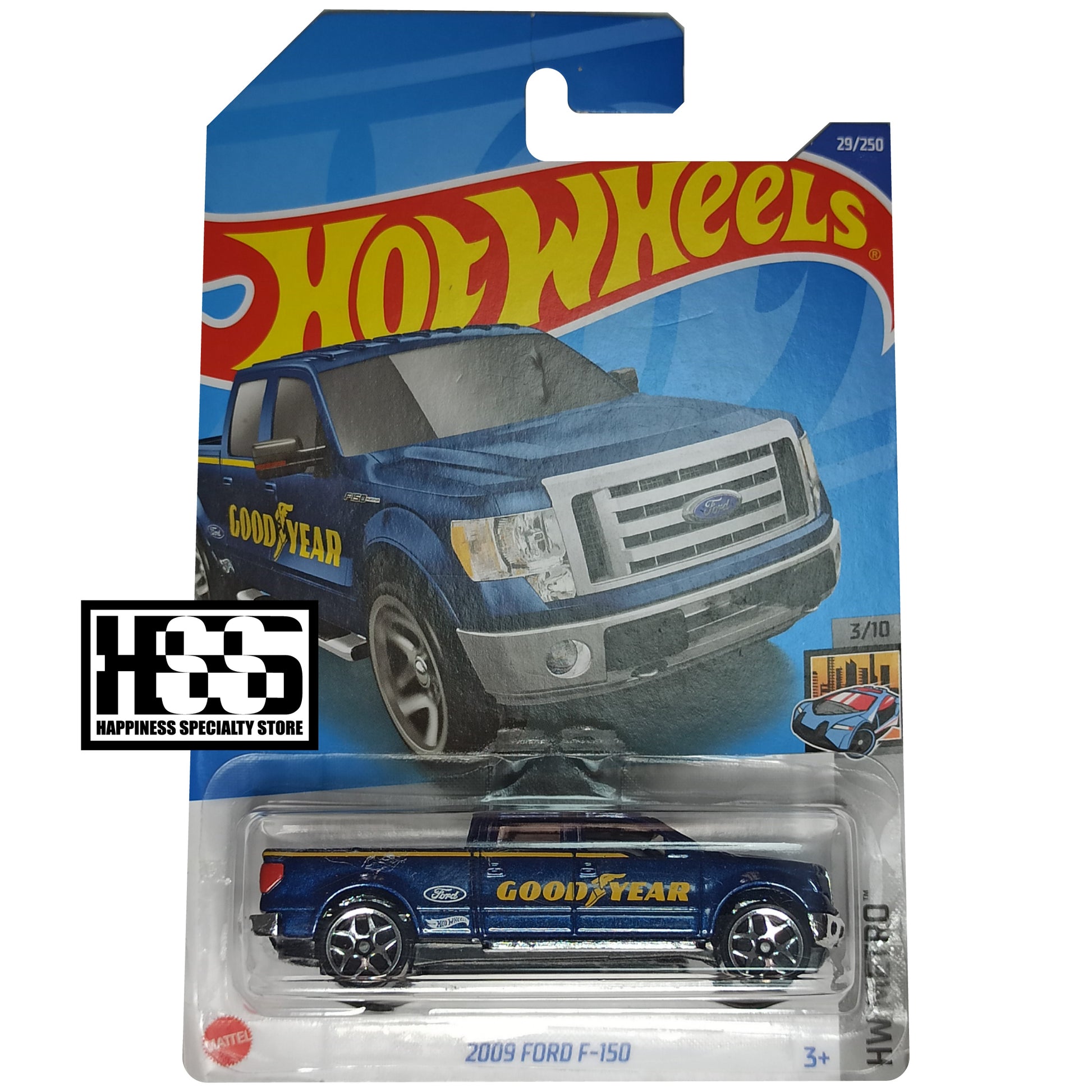 Ford 2009 F-150 Good Year Metalflake Dark Blue 2022 HW Metro Hot Wheels 1/64 Diecast