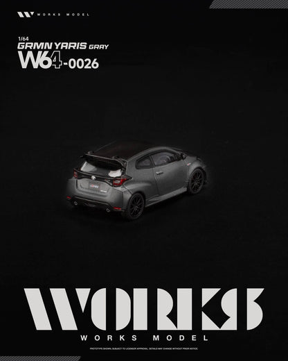 [Pre-Order] Works Model GRMN YARIS GRAY W640026 1/64 Diecast