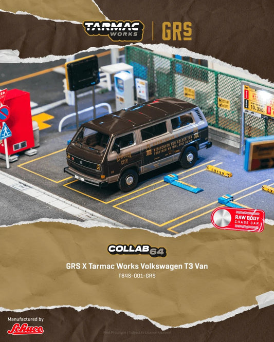 Tarmac Works GRS X Tarmac Works Volkswagen T3 Van T64S-001-GRS 1/64 Diecast