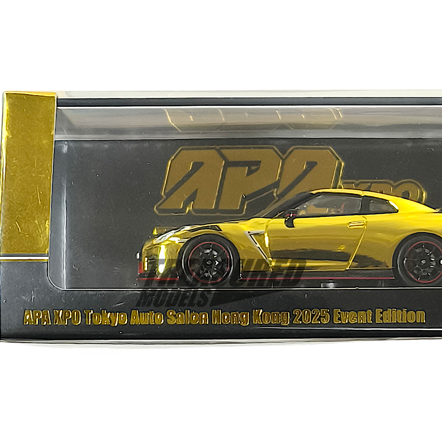 Inno64 GT-R R35 Nismo Chrome Gold APA XPO Tokyo Auto Salon Hong Kong 2025 VIP Exclusive 1/64 Diecast