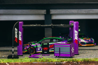 Tarmac Works EVA Racing Garage Tools Set Parts64 T64A-TL001-EVA 1/64 Diecast