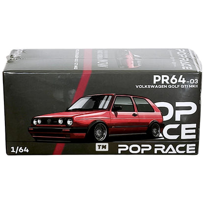 POP RACE Golf GTI MK2 Red PR640003 1/64 Diecast