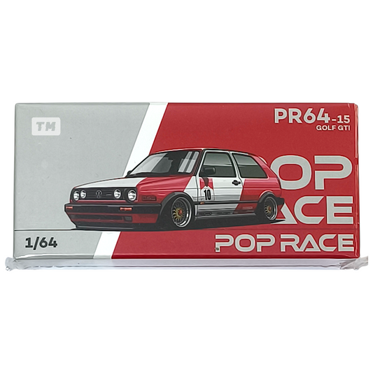 Pop Race Golf GTI Red White PR640015 1/64 Diecast