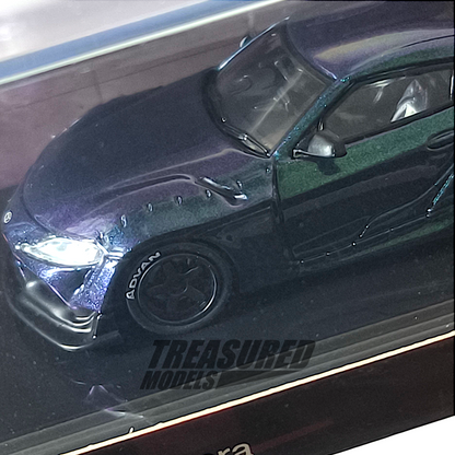 Pop Race HKS GR Supra Magic Purple 1/64 Diecast