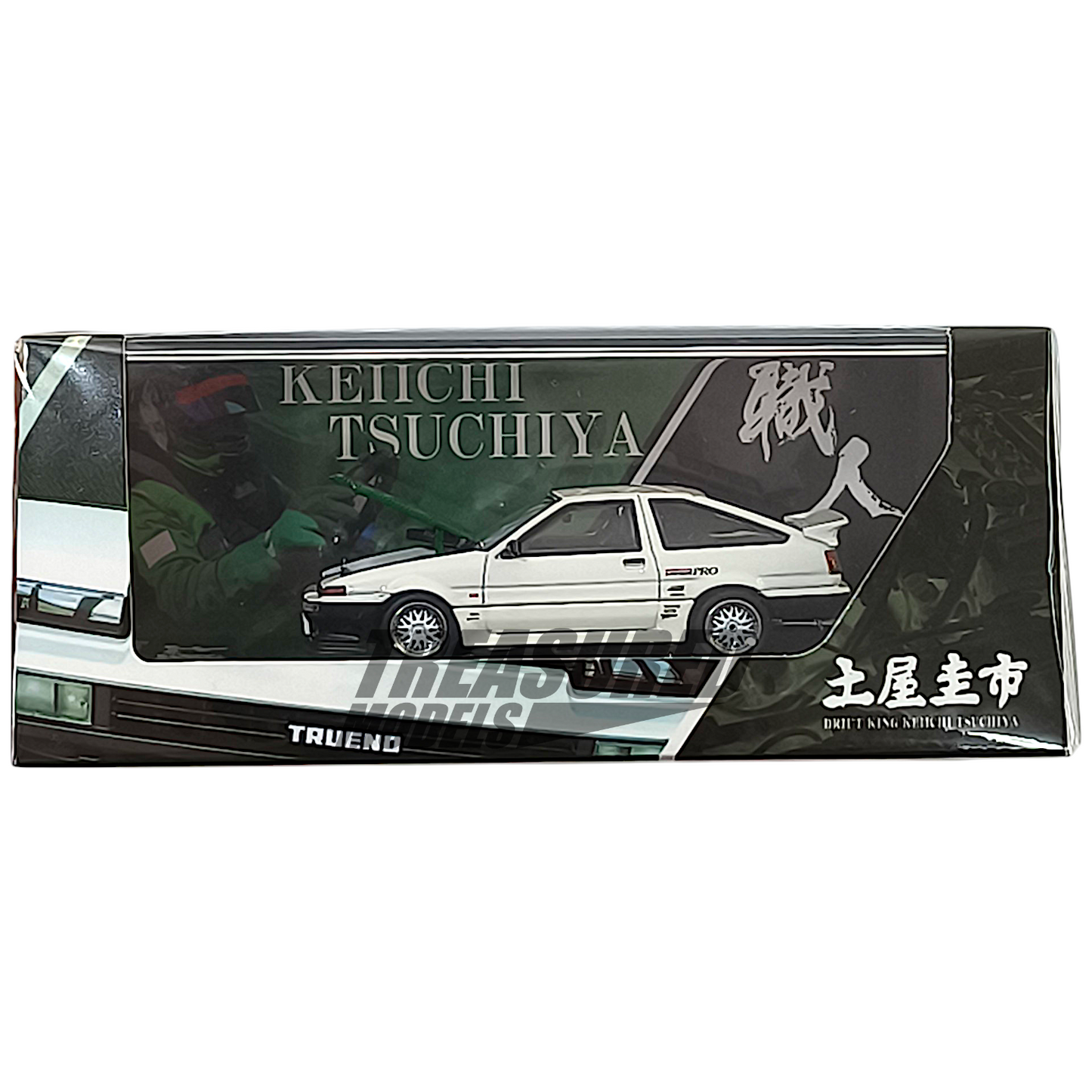 Hobby Japan Toyota Sprinter Trueno AE86 Keiichi Tsuchiya Dori Dori Mesh Wheel Drift King 1/64 Diecast