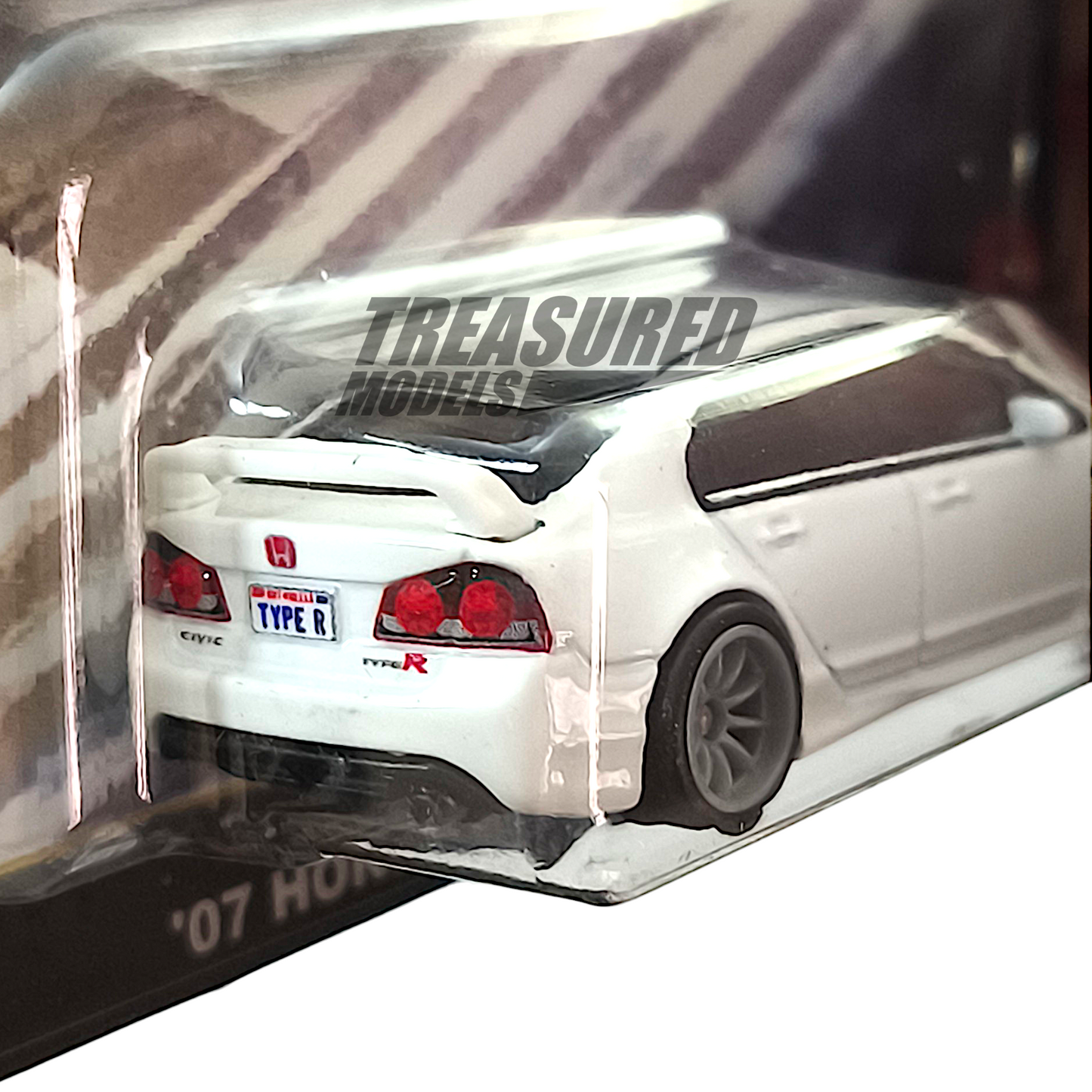 Hot Wheels Honda 07 Civic Type R FD2 Championship White 2025 Premium Car Culture Ronin Run II 1/64 Diecast