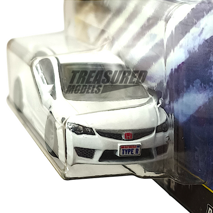 Hot Wheels Honda 07 Civic Type R FD2 Championship White 2025 Premium Car Culture Ronin Run II 1/64 Diecast