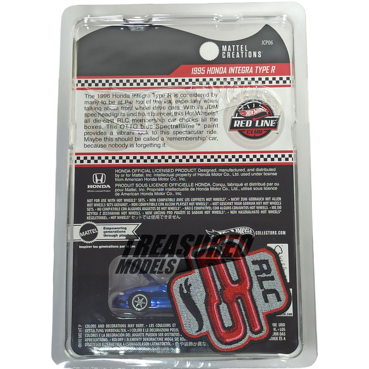 Hot Wheels Honda 1995 Integra Type R Spectraflame Otto Blue 2025 Premium RLC 1/64 Die Cast