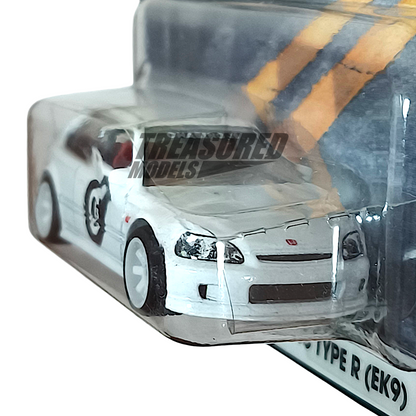 Hot Wheels Honda 99 Civic Type-R EK9 Championship White 2023 Premium Boulevard 1/64 Diecast