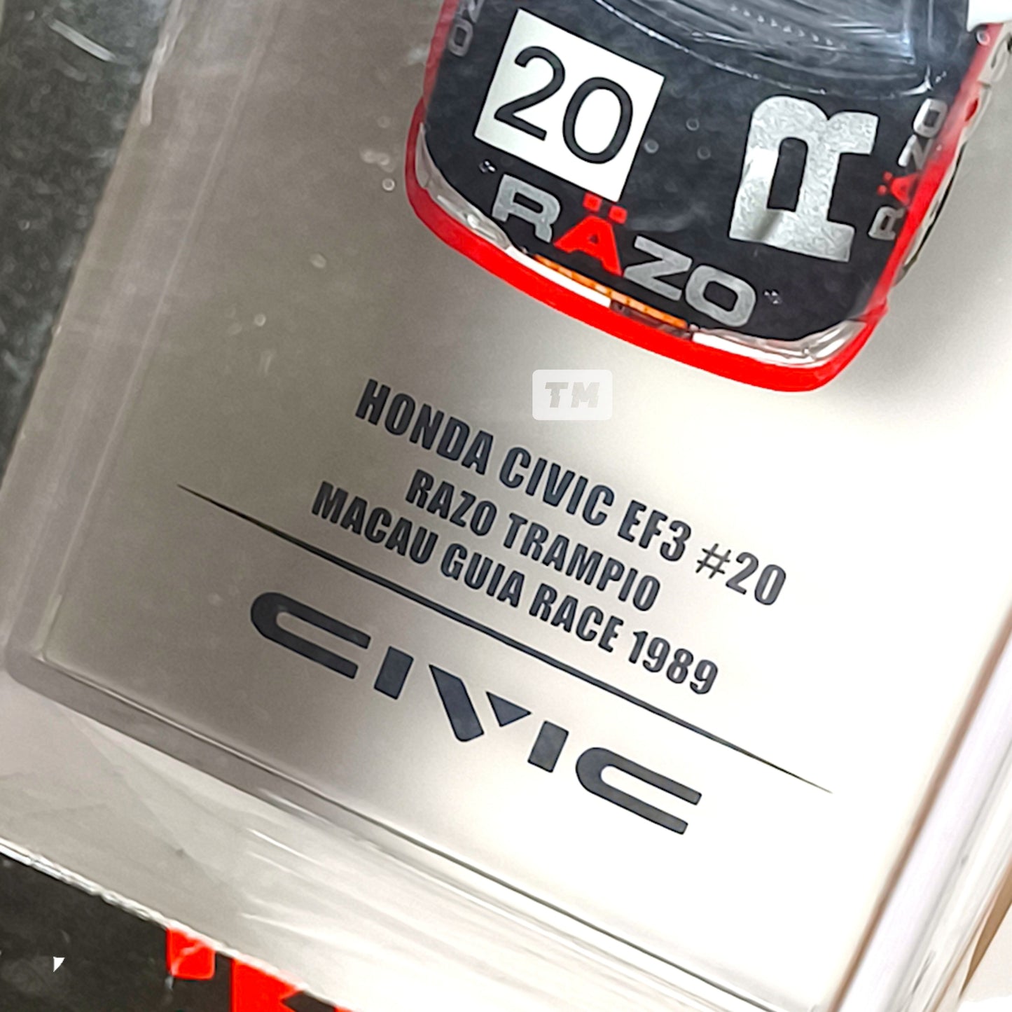 Inno64 Honda Civic EF3 Gr.A No20 RAZO Macau Guia Race 1989 Class Winner IN64-EF3-RZ 1/64 Diecast