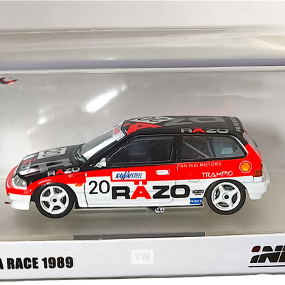 Inno64 Honda Civic EF3 Gr.A No20 RAZO Macau Guia Race 1989 Class Winner IN64-EF3-RZ 1/64 Diecast