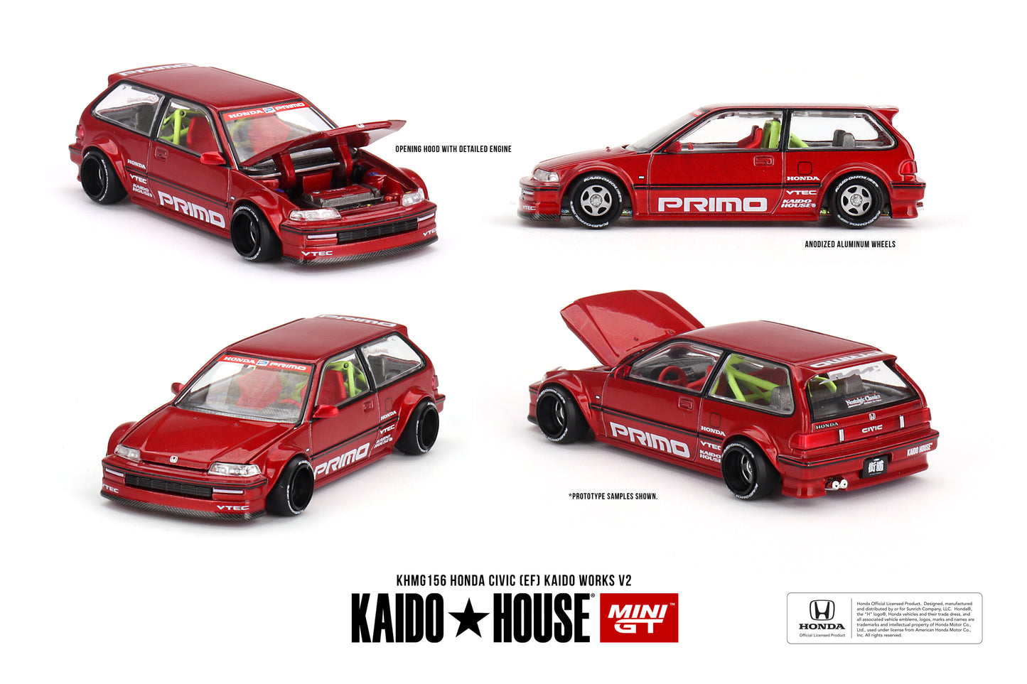 Kaido House Mini GT Honda Civic EF Kaido Works V2 KHMG156 1/64 Die Cast