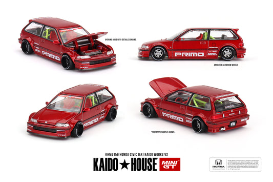 Kaido House Mini GT Honda Civic EF Kaido Works V2 KHMG156 1/64 Die Cast