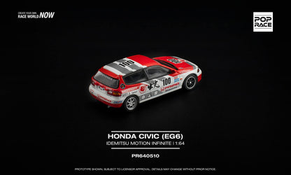 [Pre-Order] Pop Race Honda Civic EG6 Idemitsu Motion Infinite PR640510 1/64 Diecast