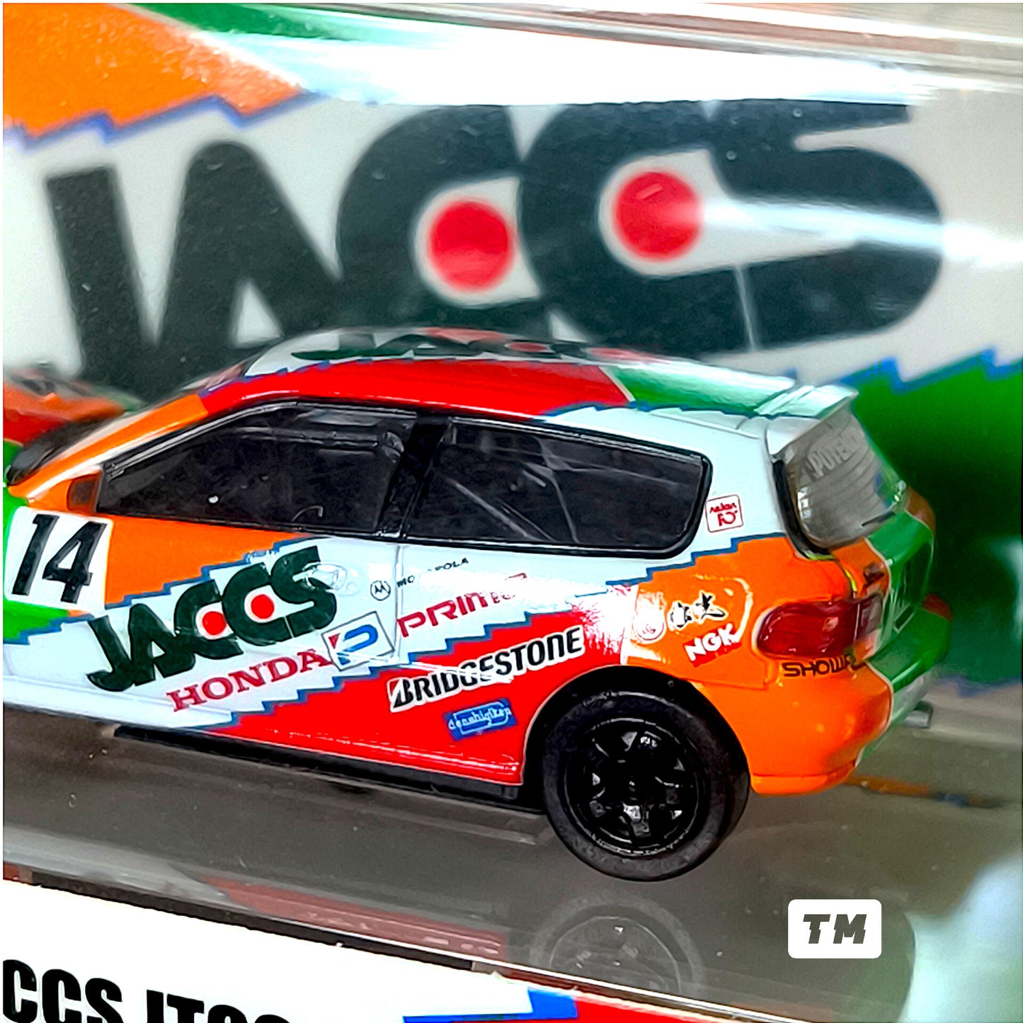 BM Creations Honda Civic EG6 JACCS JTCC 1993 #14 Cool Car Show 2026 1/64 Diecast