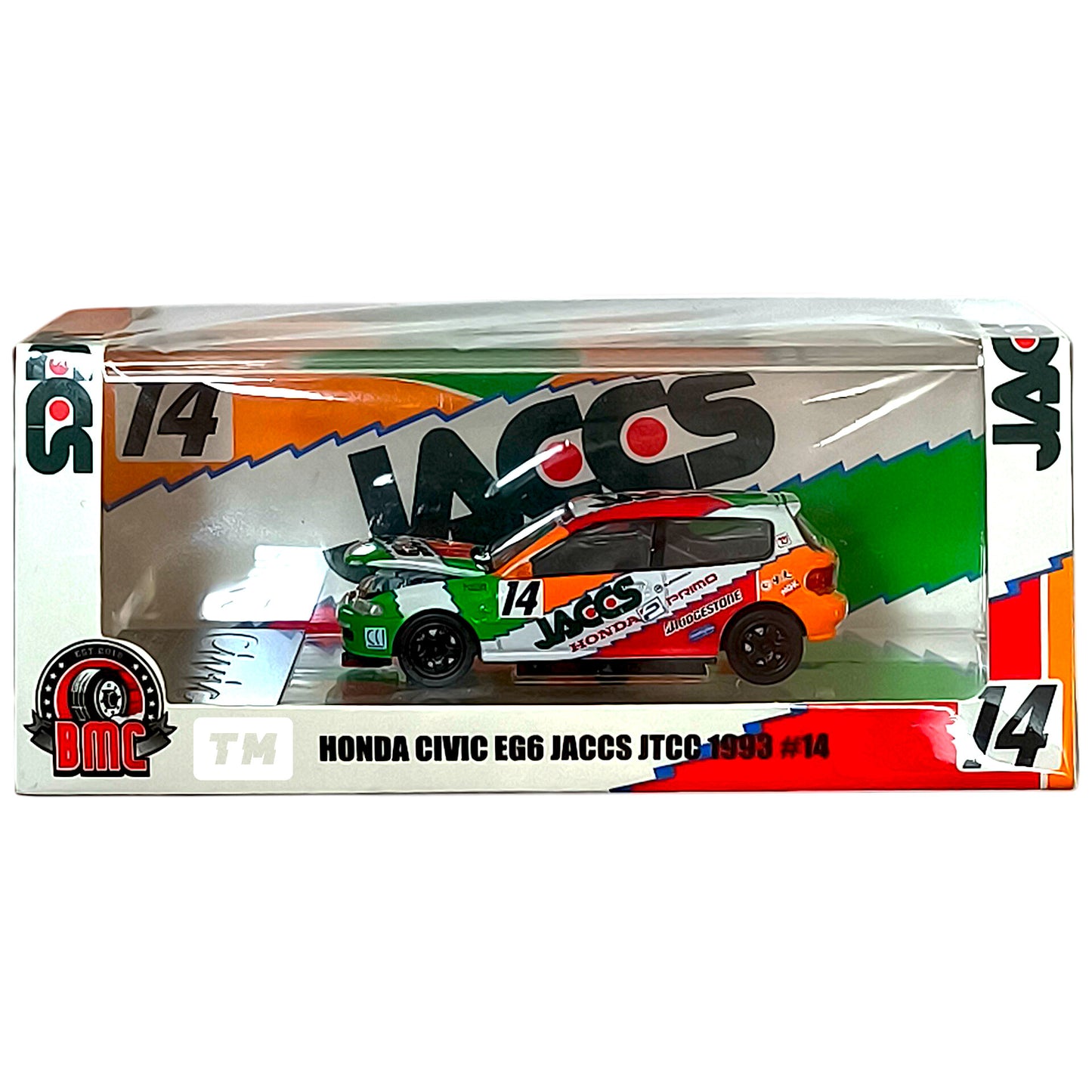BM Creations Honda Civic EG6 JACCS JTCC 1993 #14 Cool Car Show 2026 1/64 Diecast
