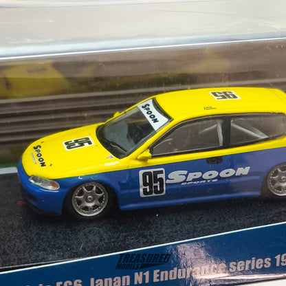 Tarmac Works Honda Civic EG6 Japan N1 Endurance Series 1993 1/64 Diecast