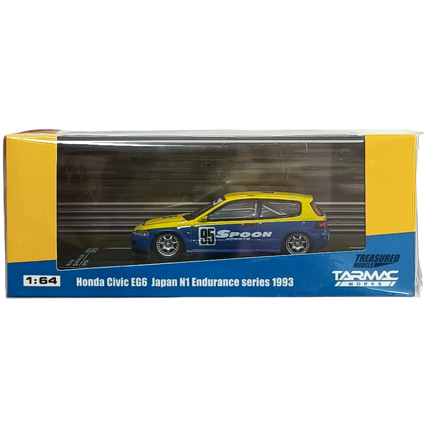 Tarmac Works Honda Civic EG6 Japan N1 Endurance Series 1993 1/64 Diecast