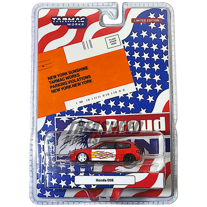 Tarmac Works Honda Civic EG6 New York Sunshine - New York Sunshine Special Edition 1/64 Diecast