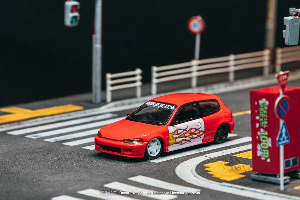 Tarmac Works Honda Civic EG6 New York Sunshine - New York Sunshine Special Edition 1/64 Diecast