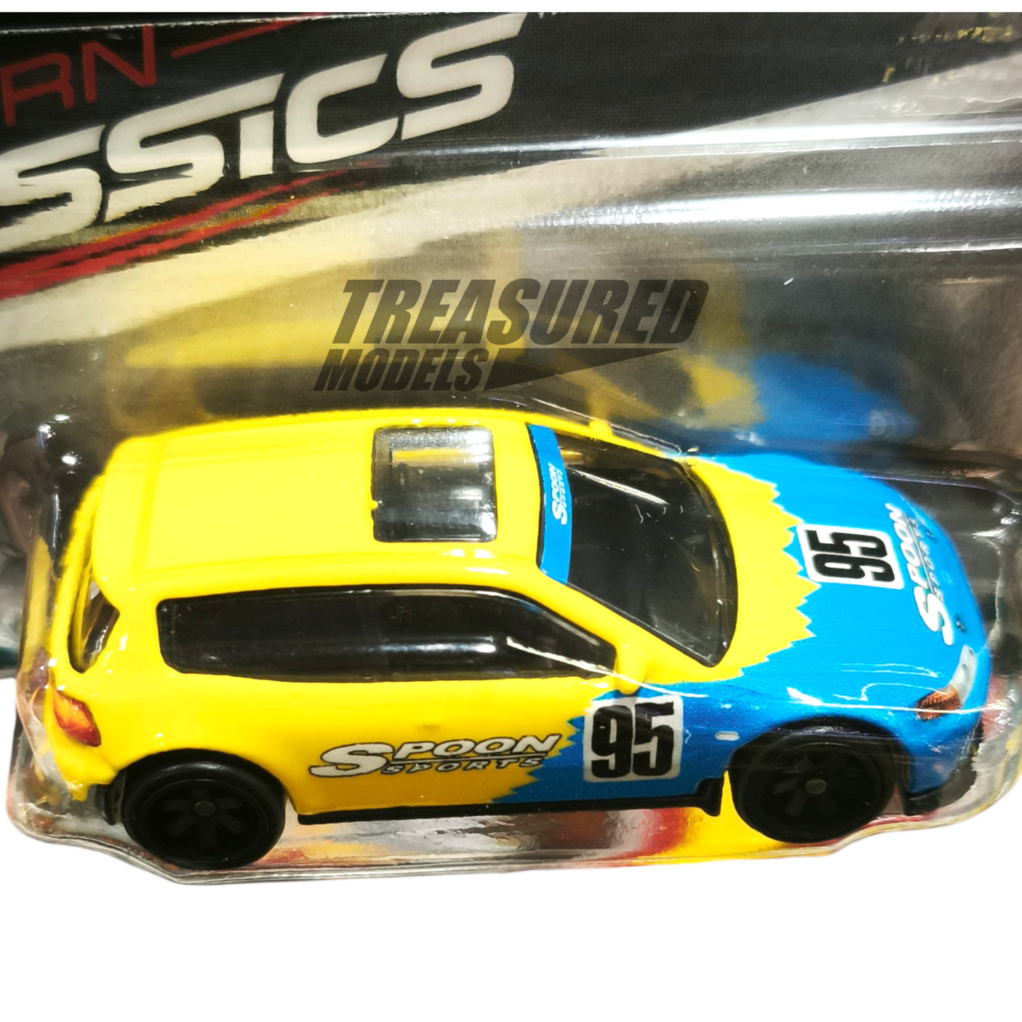 Hot Wheels Honda Civic EG Yellow 2023 Premium Car Culture Modern Classics 1/64 Die Cast