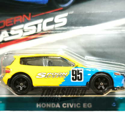 Hot Wheels Honda Civic EG Yellow 2023 Premium Car Culture Modern Classics 1/64 Die Cast