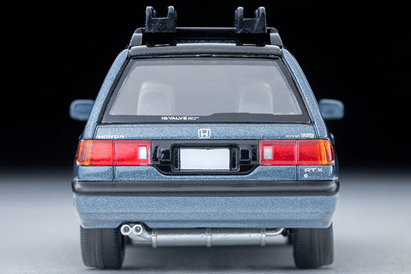 TomyTEC Tomica Limited Vintage NEO Honda Civic Shuttle RT X Blue 1990 w Figure and Mountain Bike LV-N297c 1/64 Diecast