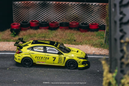 Tarmac Works Honda Civic TYPE R FK8 NASA Western Endurance Racing Championship 2022 Daniel Wu & Tarmac Cards Combo Set 1/64 Diecast