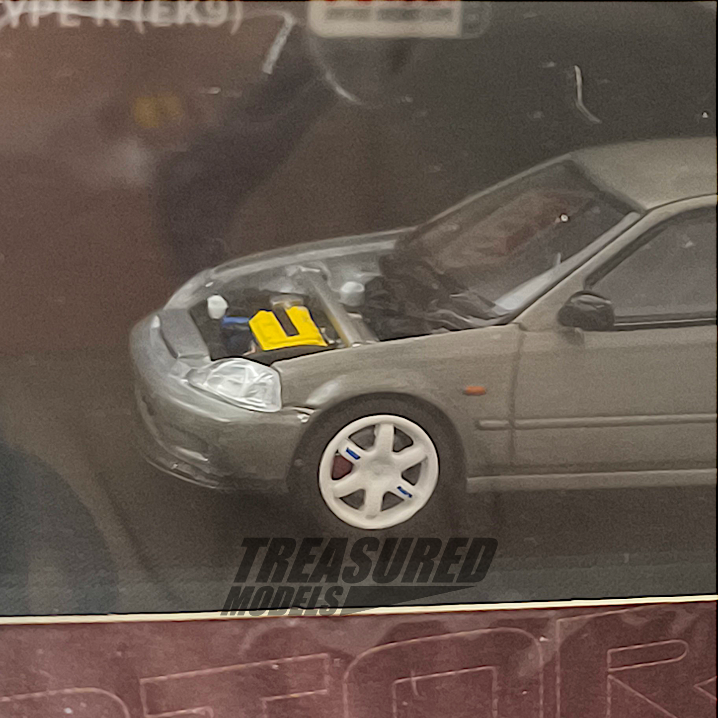 MotorHelix Honda Civic Type-R EK9 Customized Polishing Hong Kong Toy Car Salon 2025 1/64 Die Cast
