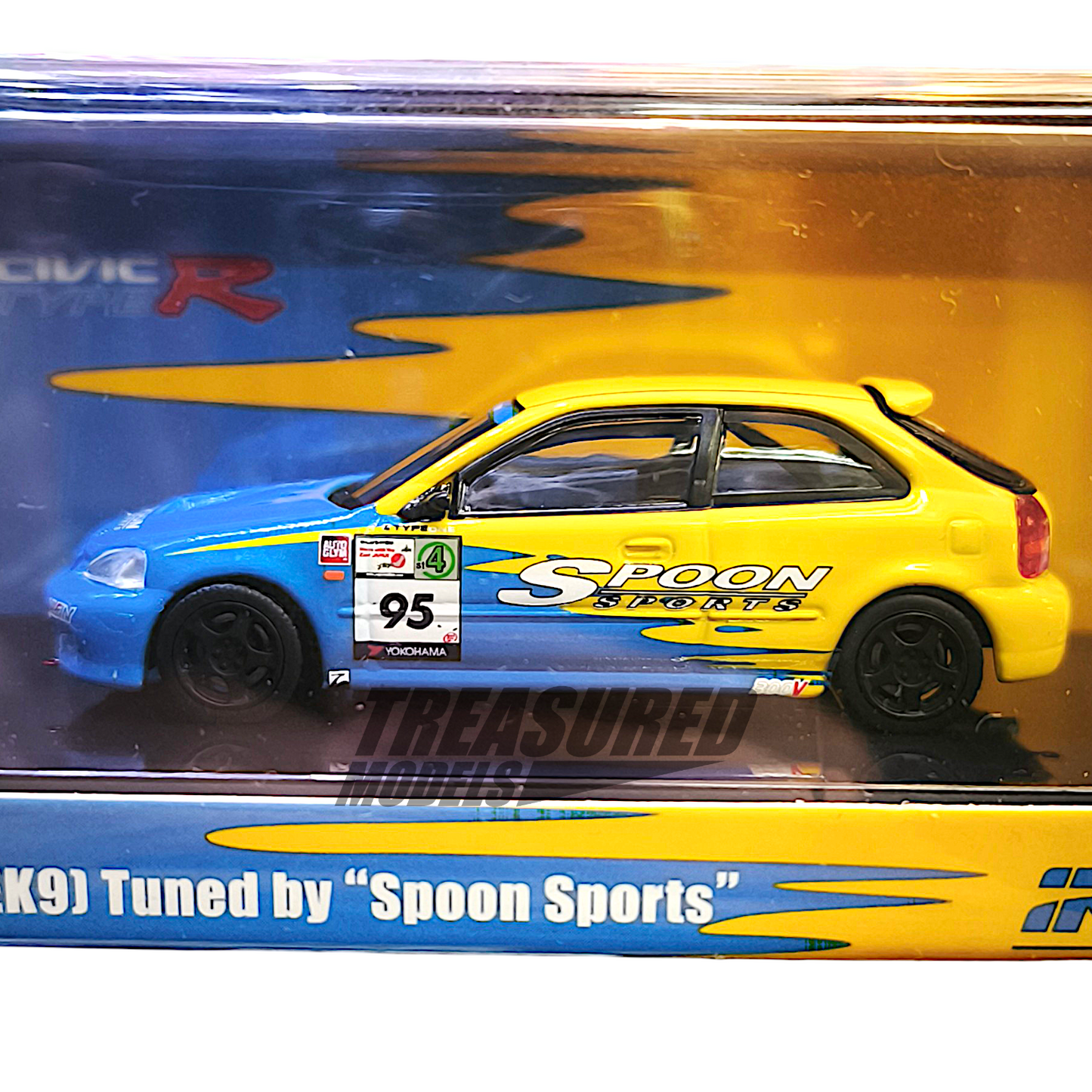 ミニカー Inno64 1/64 Spoon Honda Civic TypeR EK9 Inno64 1:64 Honda Civic Type-R EK9 Tuned by 