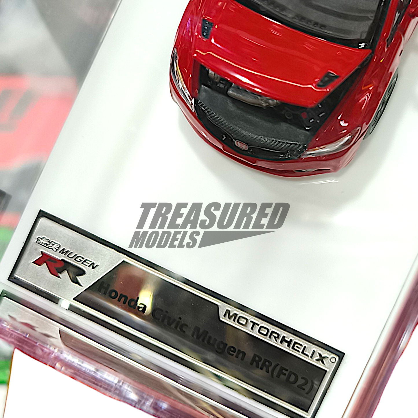 MotorHelix Honda Civic Type-R FD2 Mugen RR Red M65410 1/64 Die Cast