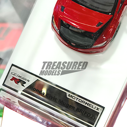 MotorHelix Honda Civic Type-R FD2 Mugen RR Red M65410 1/64 Die Cast