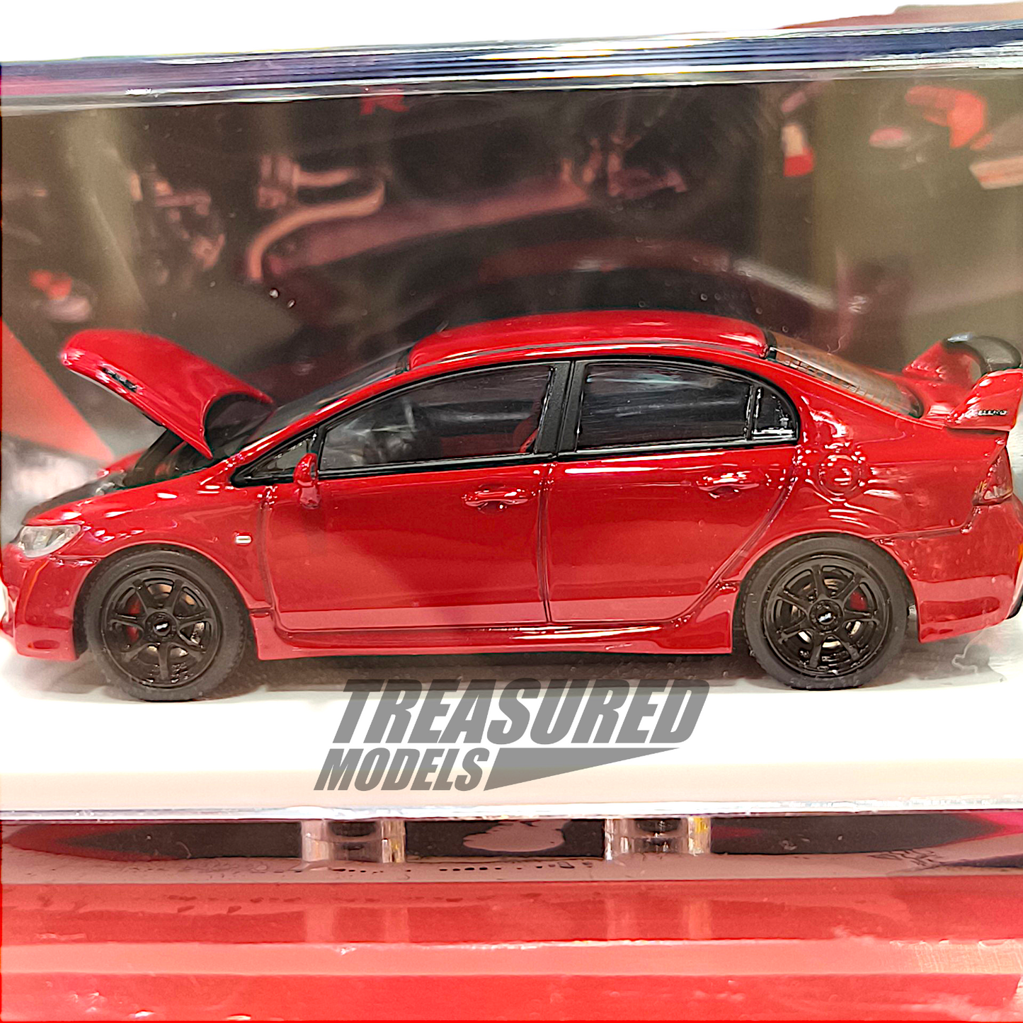 MotorHelix Honda Civic Type-R FD2 Mugen RR Red M65410 1/64 Die Cast