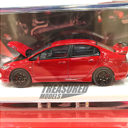MotorHelix Honda Civic Type-R FD2 Mugen RR Red M65410 1/64 Die Cast