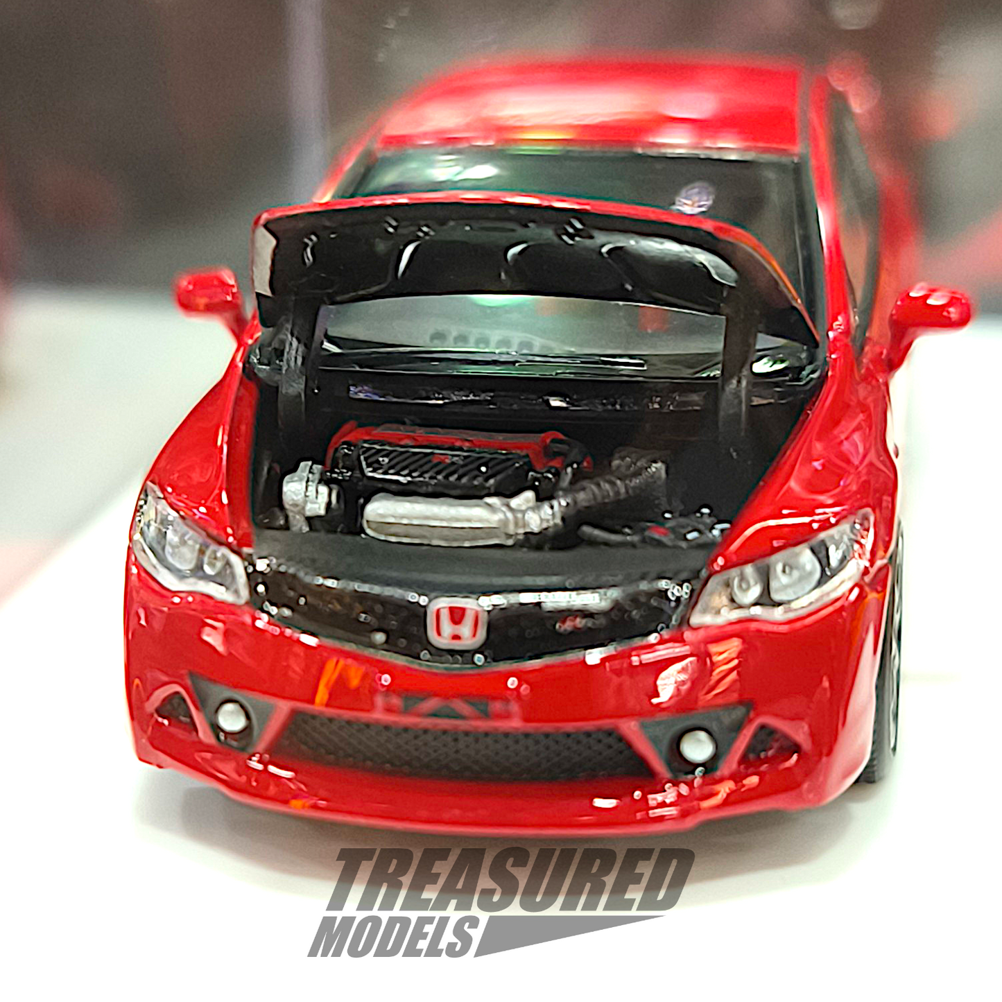 MotorHelix Honda Civic Type-R FD2 Mugen RR Red M65410 1/64 Die Cast