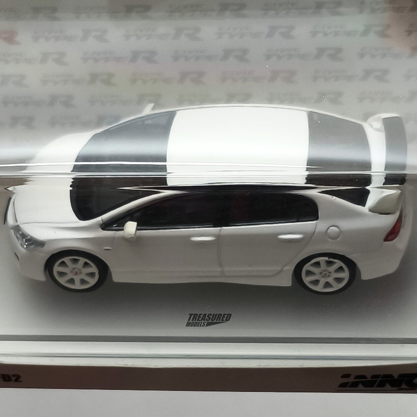 Inno64 Honda Civic Type-R FD2 White 2007 1/64 Diecast