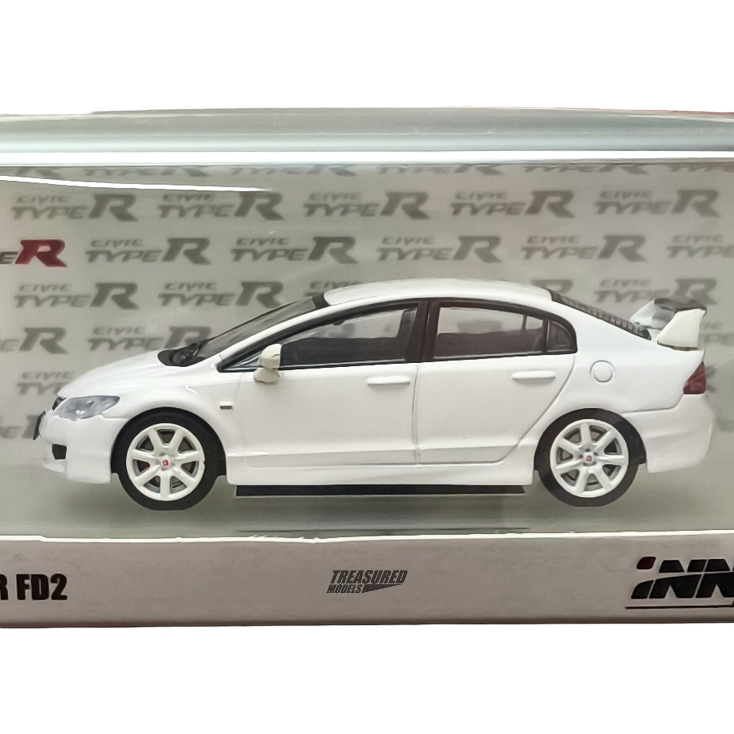 Inno64 Honda Civic Type-R FD2 White 2007 1/64 Diecast