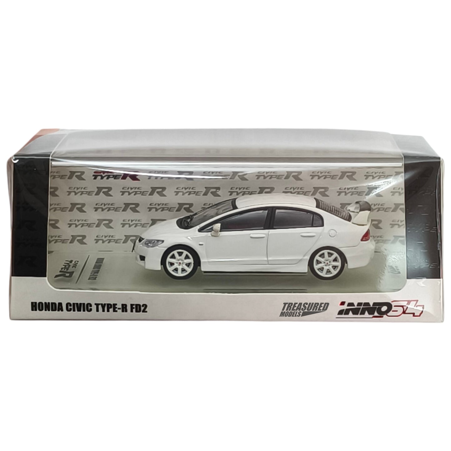 Inno64 Honda Civic Type-R FD2 White 2007 1/64 Diecast