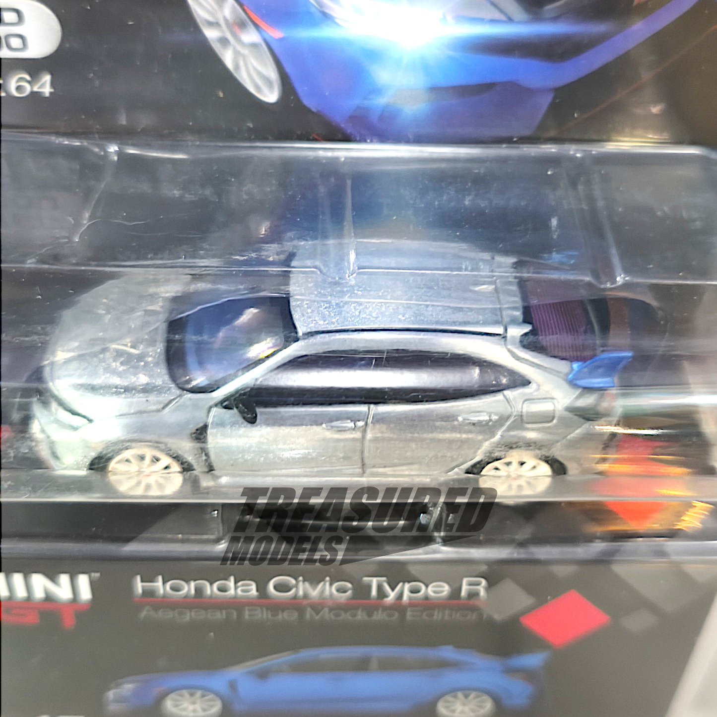 Mini GT Honda Civic Type R Aegean Blue Modulo Edition Chase MGT00017 1/64 Diecast