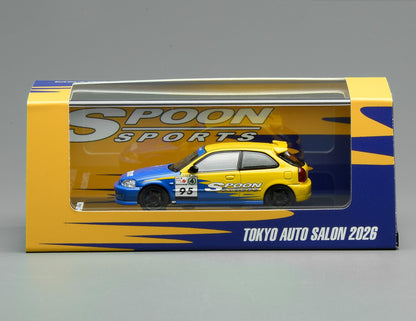 [TAS2026] MotorHelix Honda Civic Type R EK9 Spoon Livery TAS 2026 1/64 Diecast