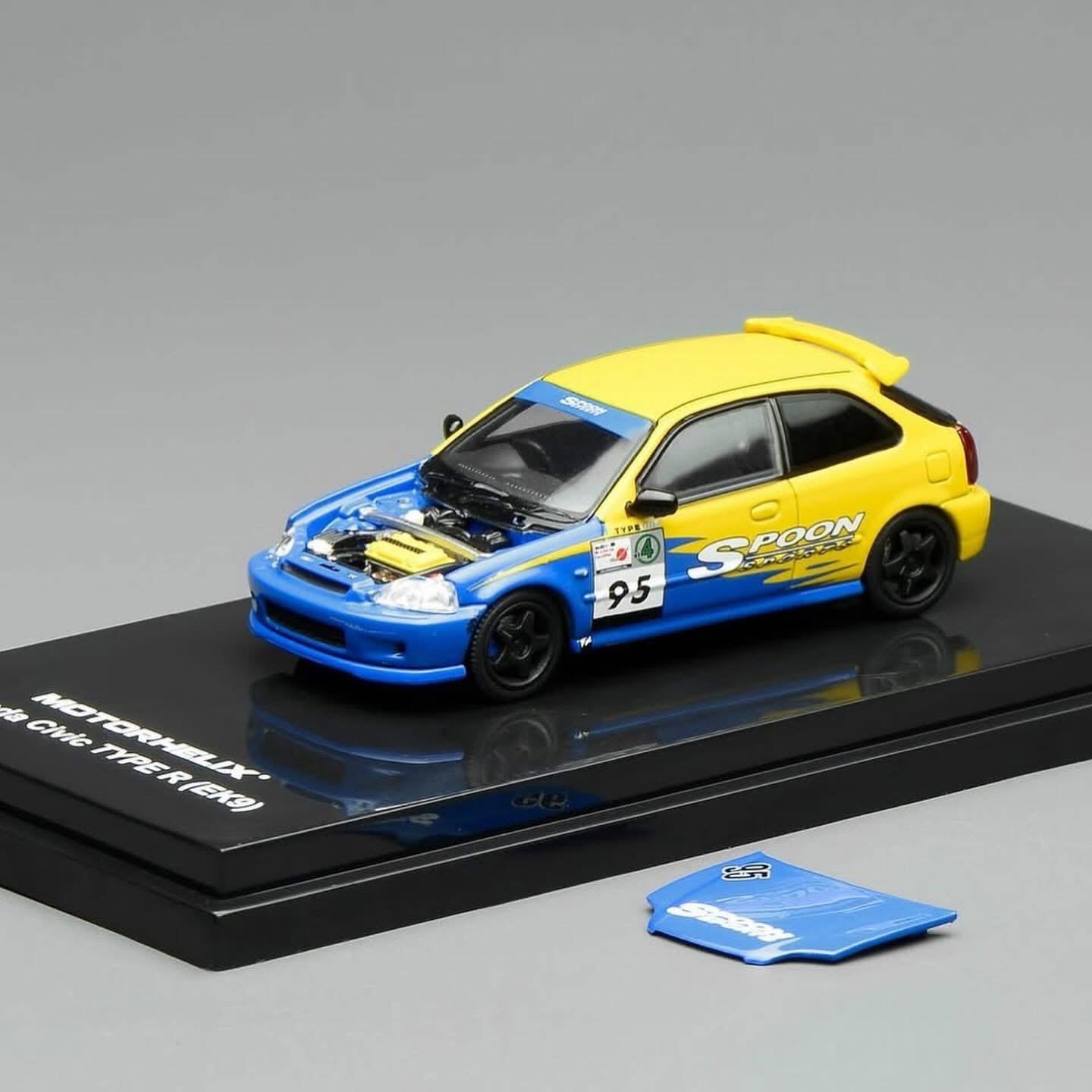 TAS2026 1/64 Civic TYPE R EK9 Spoon シビック TAS2026] MotorHelix Honda Civic Type R EK9 Spoon Livery TAS 2026 1