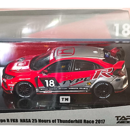 Tamarc Works Honda Civic Type R FK8 NASA 25 Hours of Thunderhill Race 2017 T64-014-NASA 1/64 Diecast