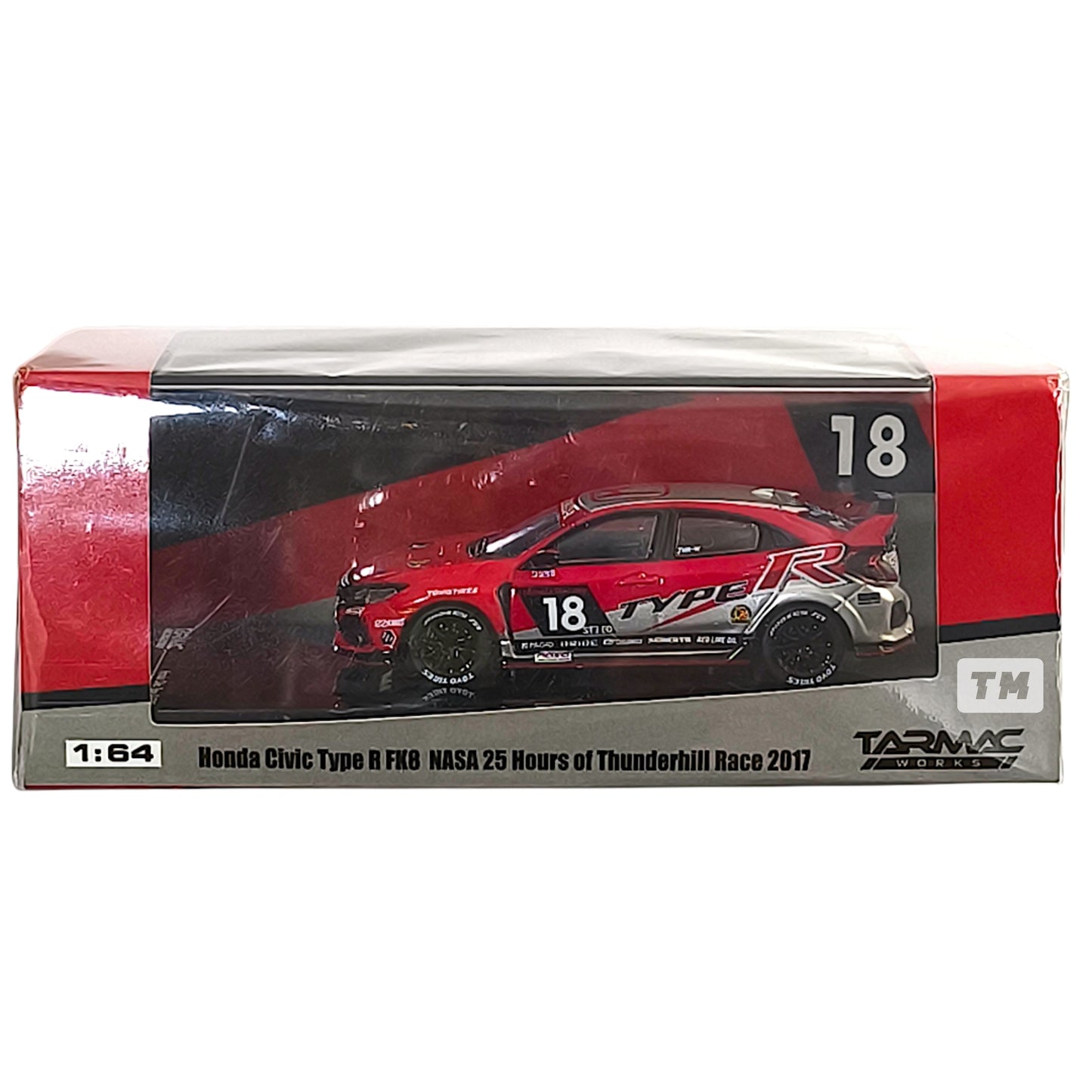 Tamarc Works Honda Civic Type R FK8 NASA 25 Hours of Thunderhill Race 2017 T64-014-NASA 1/64 Diecast