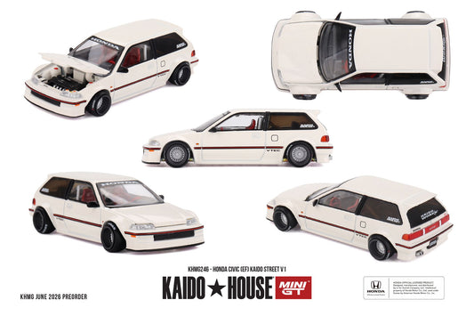 [Pre-Order] Kaido House Honda Civic (EF) Kaido Street V1 KHMG246 1/64 Diecast